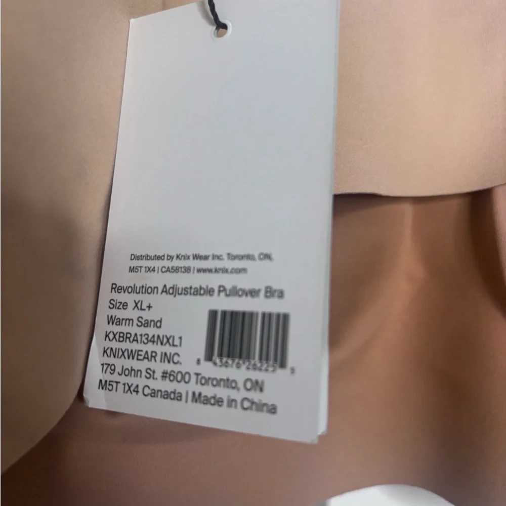 Knix Revolution Adjustable Pullover Bra – Warm Sand – XL+ NWT